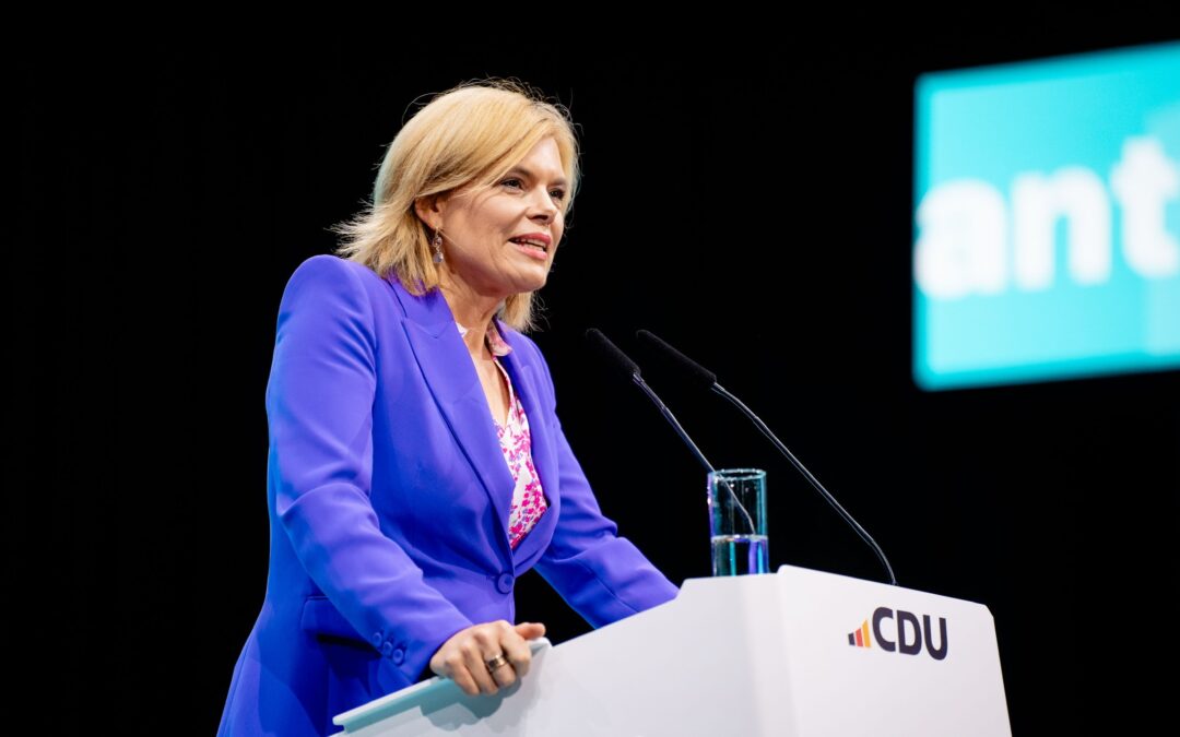Als Schatzmeisterin der CDU Deutschlands wiedergewählt